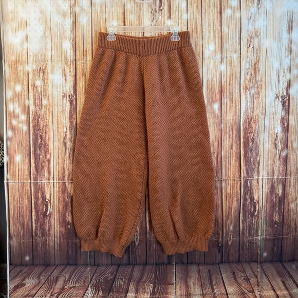 Shein Women’s Relaxed Fit Pull On Cozy Knit Cropped Joggers Copper Size Large - Picture 3 of 11